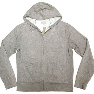 waffle lined zip hoodie